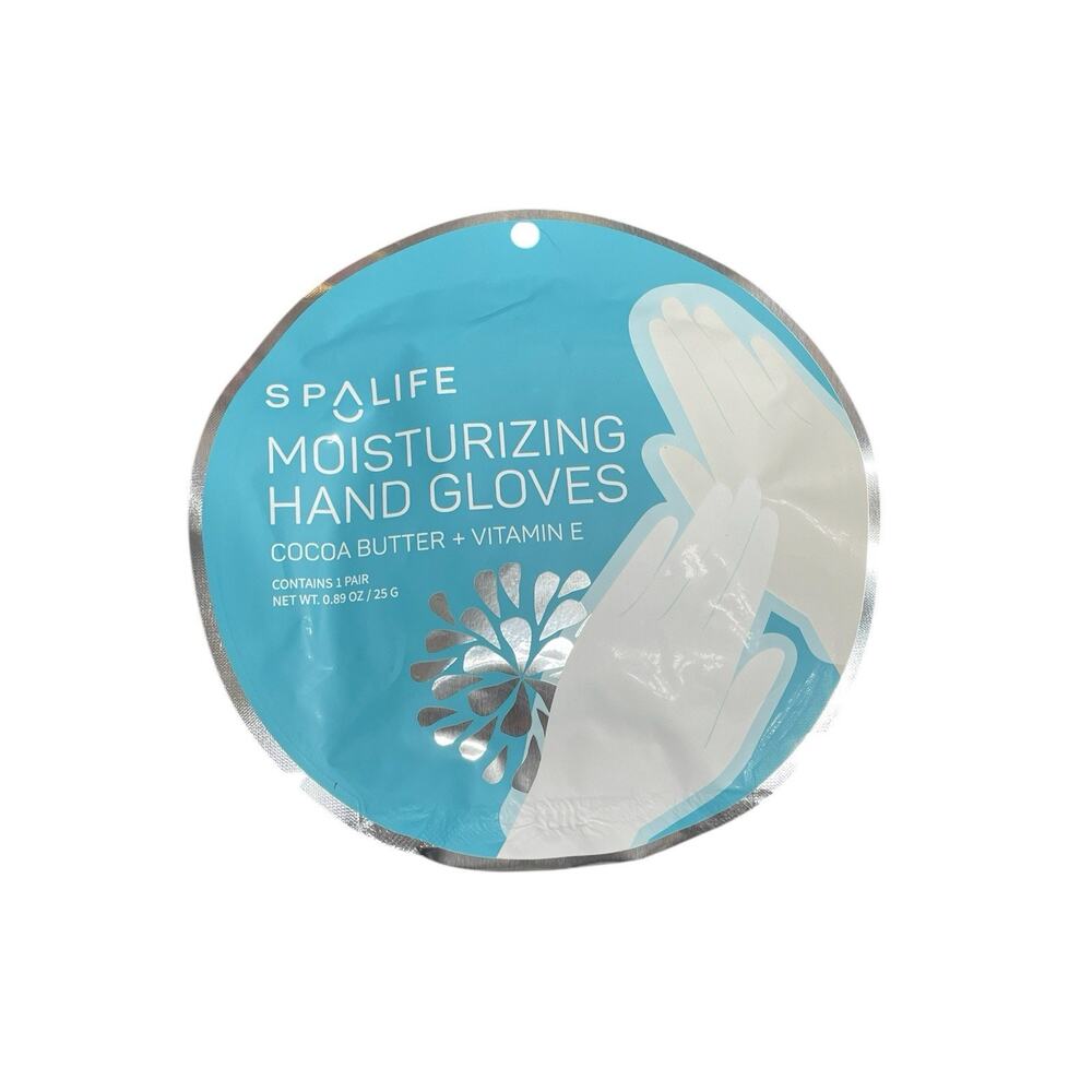 Spa Life Moisturizing Hand Gloves Cocoa Butter + Vitamin E New Sealed